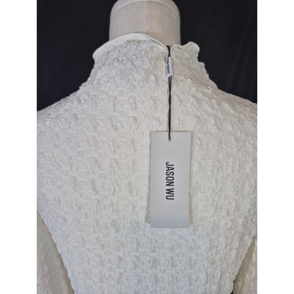 Jason Wu Cream Long Sleeve Top NWT Small - Picture 8 of 10
